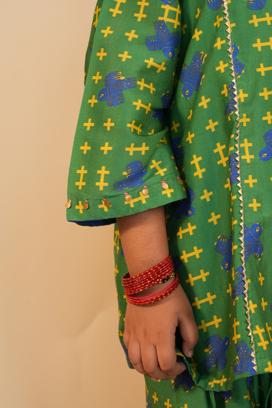 Vaidehi – Neela Parinda (Girls Kurta Salwar Set)
