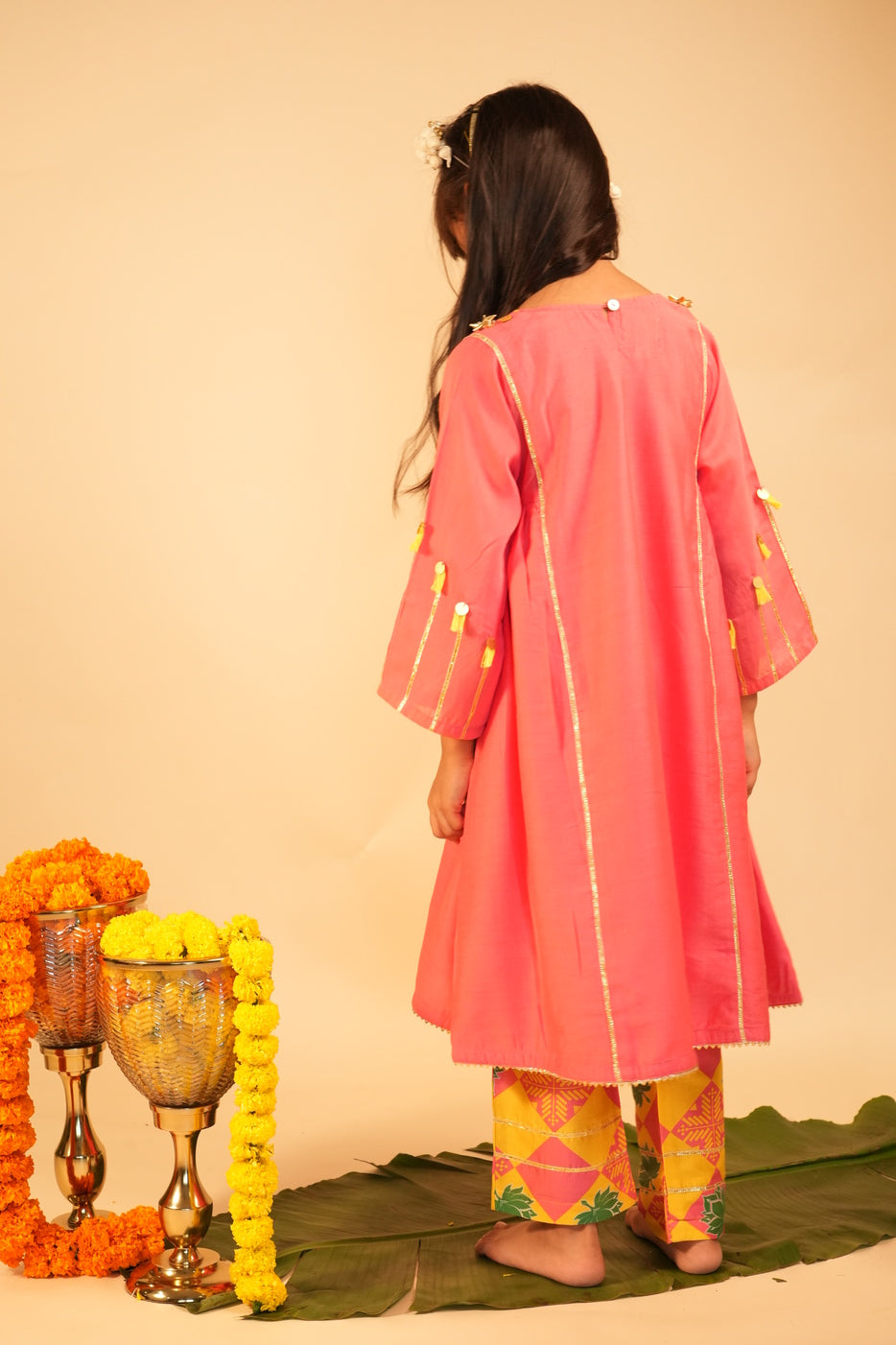Gulabi Chandini – Kamal (Girls Kurta Pants Dupatta Set)