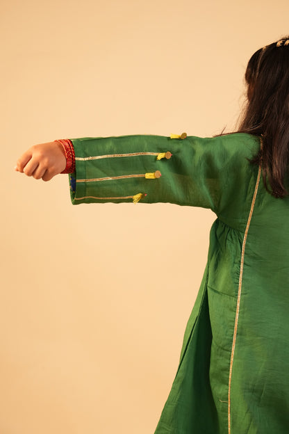 Hari Chandini – Neela Parinda (Girls Kurta Pants Dupatta Set)