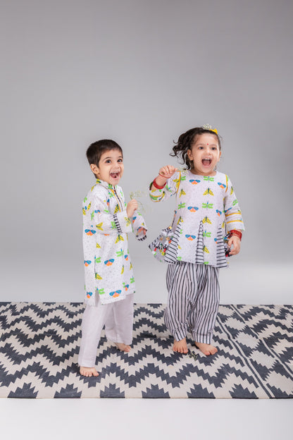 The Bugs & Flies Boys Cotton Kurta Set