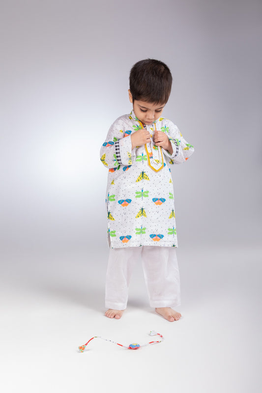 The Bugs & Flies Boys Cotton Kurta Set