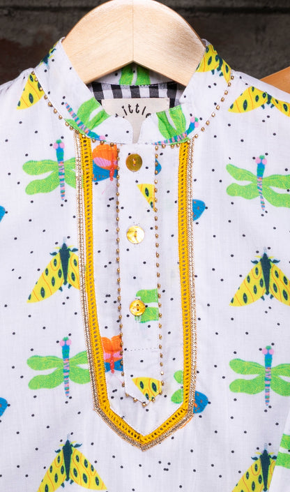 The Bugs & Flies Boys Cotton Kurta Set