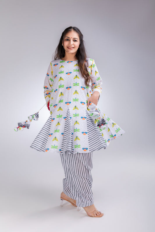 The Bugs & Flies Cotton Kurta & Salwar Set